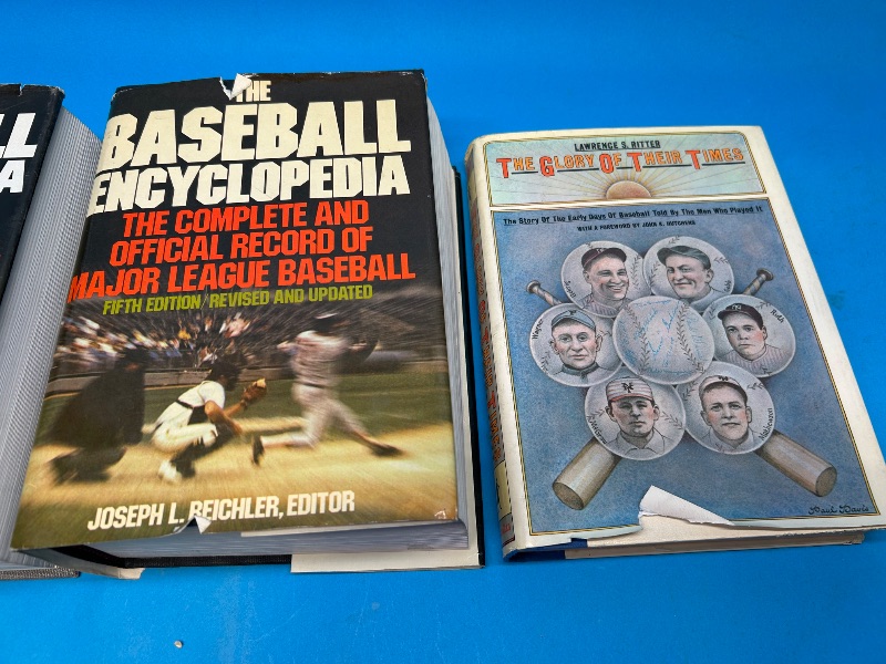 Photo 1 of 593056…4 vintage baseball hardcover books- covers show wear from age