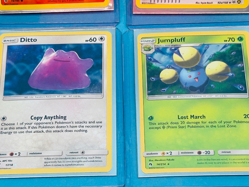 Photo 1 of 593062… 6 hologram Pokémon cards in hard plastic sleeves 