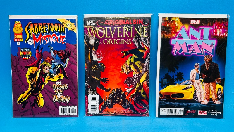Photo 1 of 593066…3 comics in plastic sleeves 