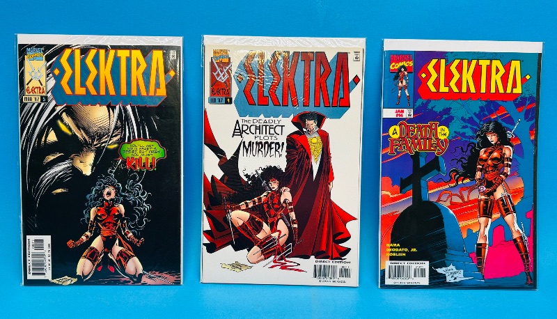 Photo 1 of 593067…3 Elektra comics in plastic sleeves 