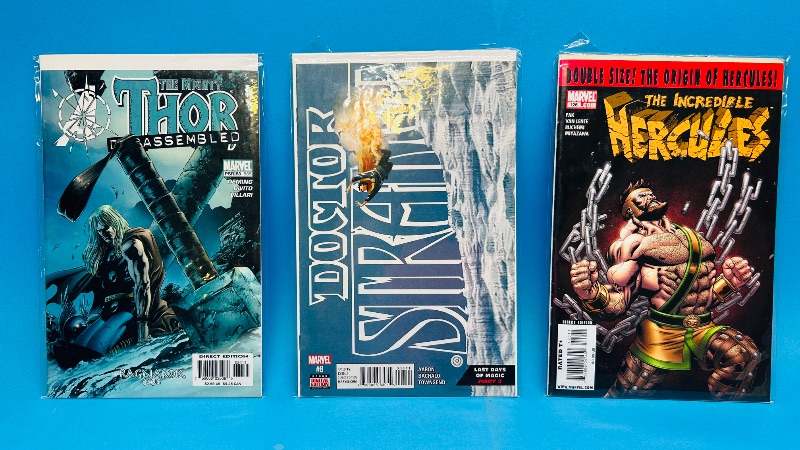 Photo 1 of 593074…3 comics in plastic sleeves 