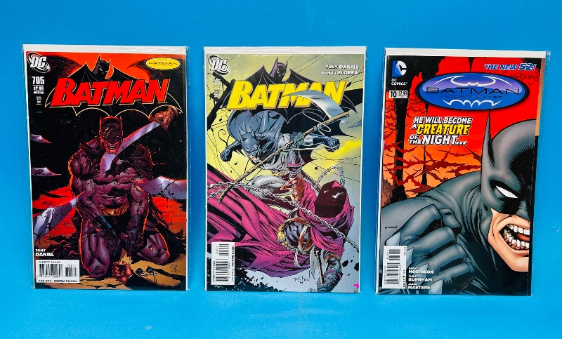 Photo 1 of 593095…3 Batman comics in plastic sleeves 