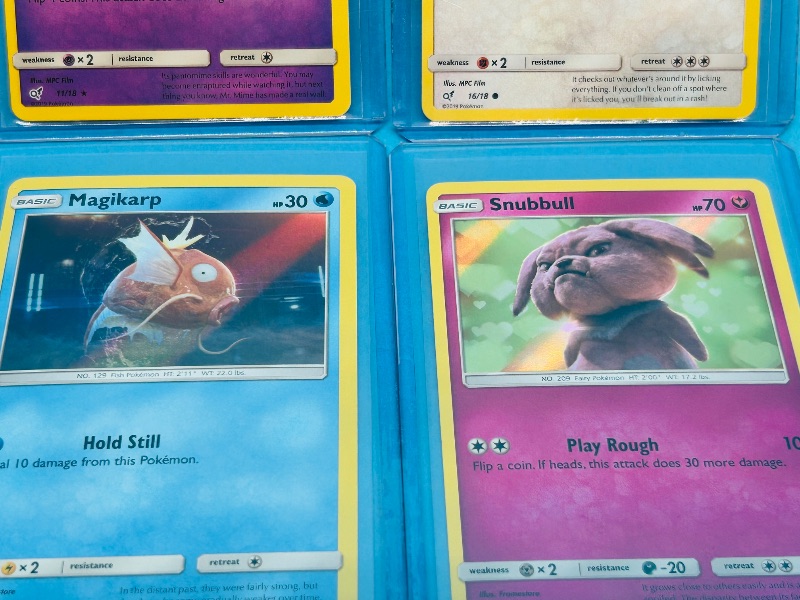 Photo 1 of 593101…6 Hologram Pokémon cards in hard plastic sleeves 