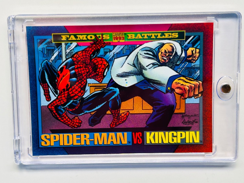 Photo 1 of 593113…marvel Spider-Man vs. Kingpin card 169 in hard plastic case