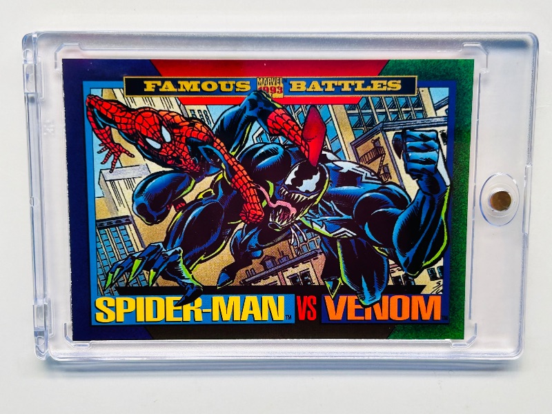 Photo 1 of 593114… marvel Spider-Man vs. Venom card 152 in hard plastic case