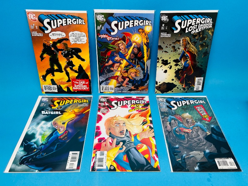 Photo 1 of 593138…6 supergirl  comics in plastic sleeves 