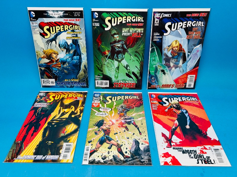 Photo 1 of 593139…6 Supergirl  comics in plastic sleeves 