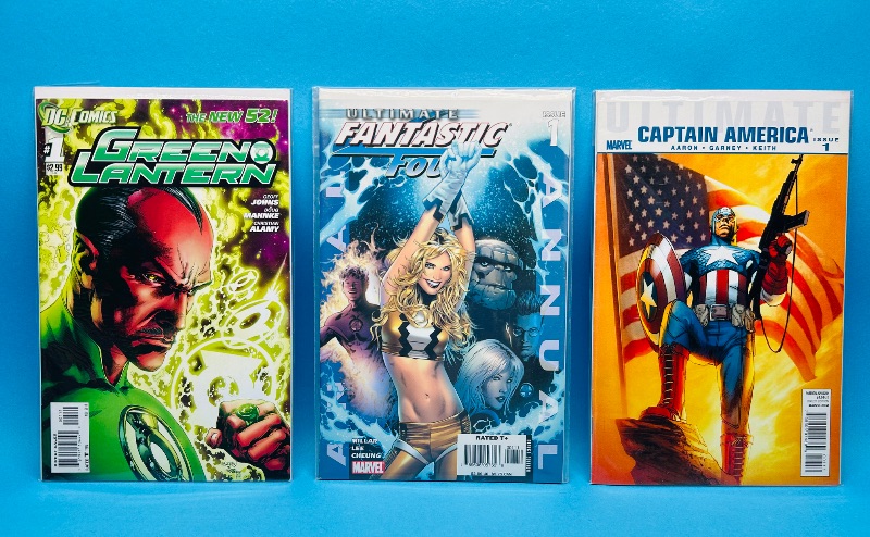 Photo 1 of 593153…3 comics all #1’s in plastic sleeves 