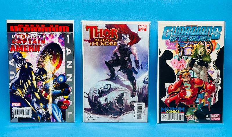 Photo 1 of 593154…3 comics all #1’s in plastic sleeves 