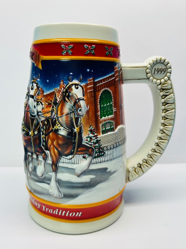 Photo 1 of 593158…7” Budweiser holiday stein made in Brazil 