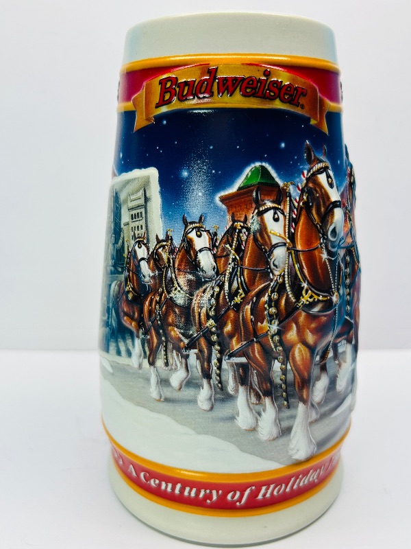 Photo 1 of 593158…7” Budweiser holiday stein made in Brazil 
