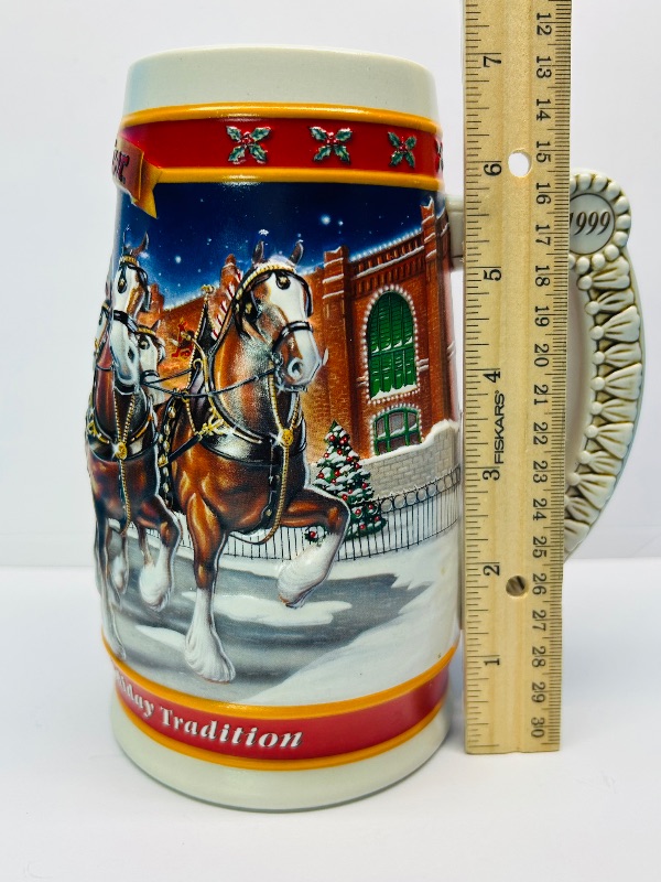 Photo 1 of 593158…7” Budweiser holiday stein made in Brazil 