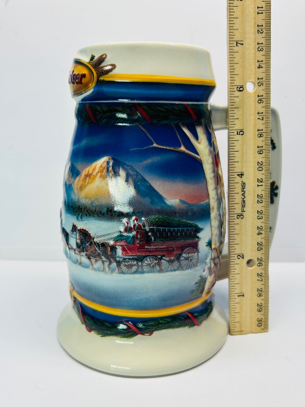 Photo 1 of 593159…7” Budweiser holiday stein made in Brazil 