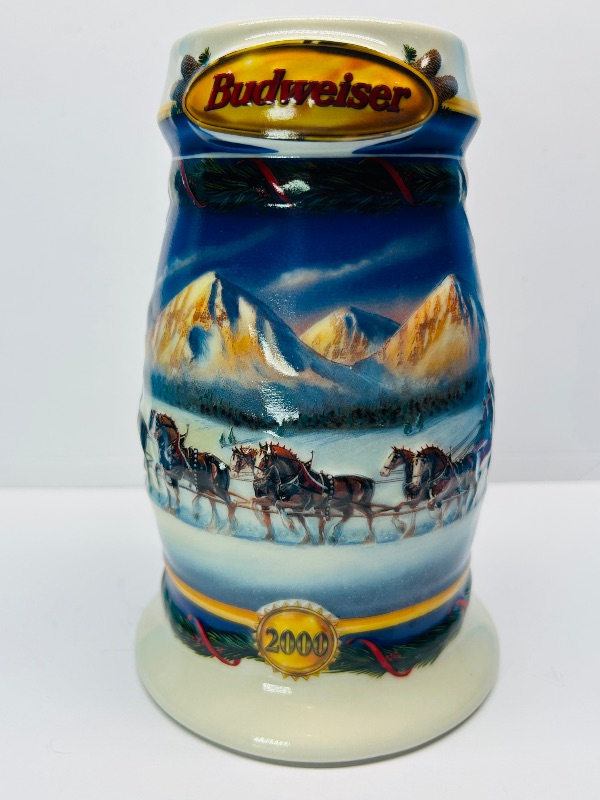 Photo 1 of 593159…7” Budweiser holiday stein made in Brazil 