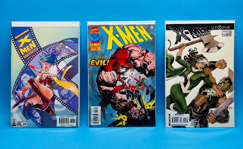 Photo 1 of 593176… 3 X-men  comics in plastic sleeves 