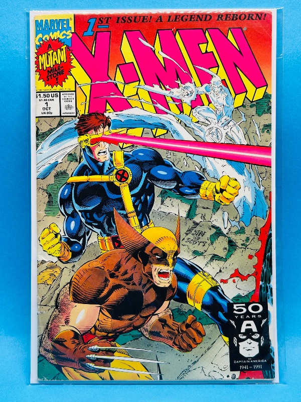 Photo 1 of 593181… X-men  comic #1 in plastic sleeves 