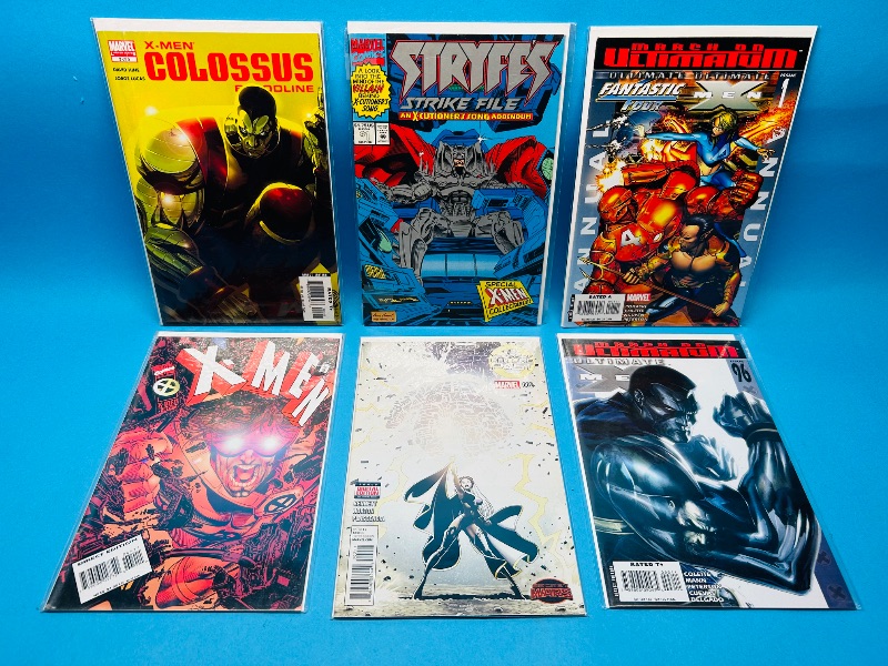 Photo 1 of 593183… 6 X-men  comics in plastic sleeves 