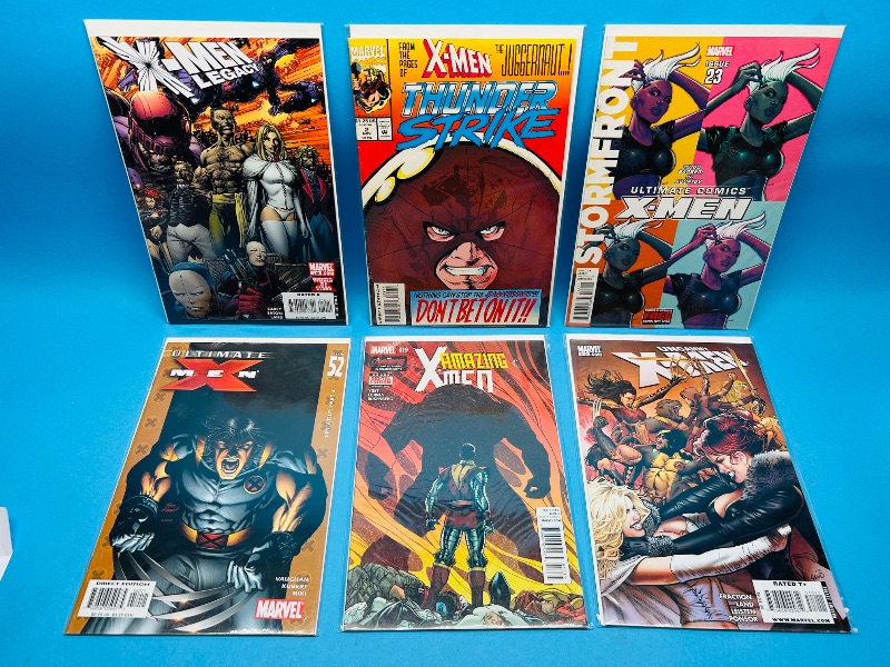 Photo 1 of 593187…6 X-men  comics in plastic sleeves 