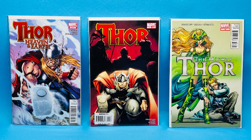 Photo 1 of 593190… 3 Thor comics in plastic sleeves 
