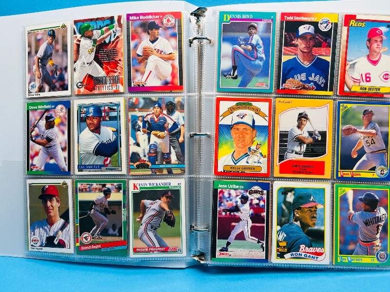 Photo 1 of 593205…final sale no returns/refunds -360 mixed baseball cards in binder
