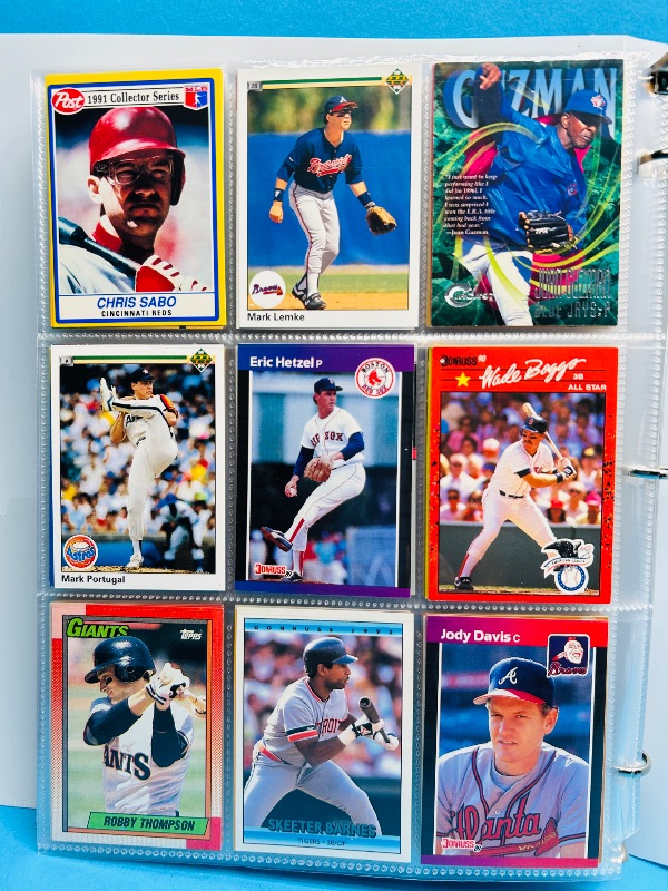 Photo 1 of 593205…final sale no returns/refunds -360 mixed baseball cards in binder