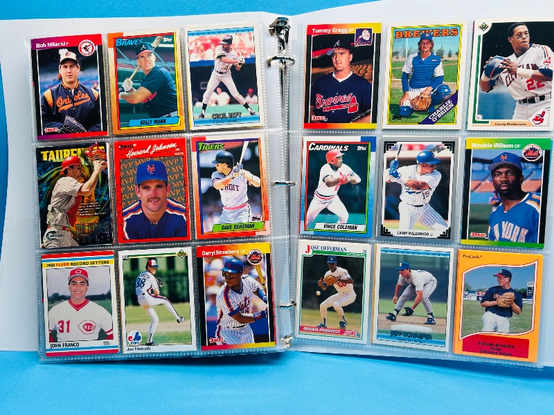 Photo 1 of 593205…final sale no returns/refunds -360 mixed baseball cards in binder
