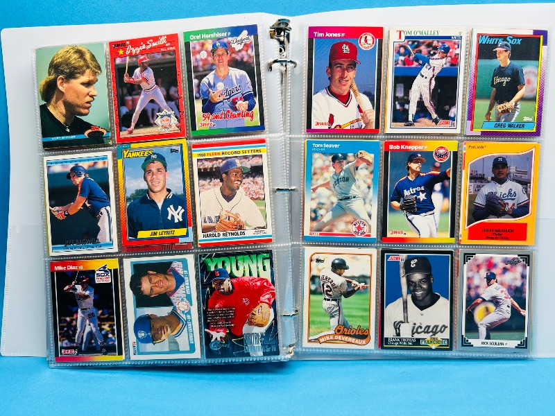 Photo 1 of 593205…final sale no returns/refunds -360 mixed baseball cards in binder