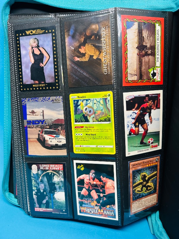 Photo 1 of 593235…final sale no returns/refunds- 360 mixed character/game cards in binder 