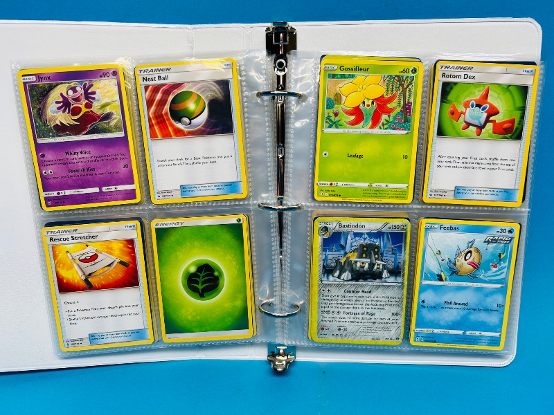 Photo 1 of 593236…final sale no returns/refunds -160 mixed Pokemon cards in binder