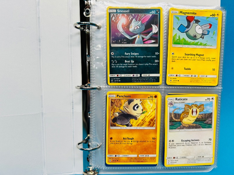 Photo 1 of 593236…final sale no returns/refunds -160 mixed Pokemon cards in binder