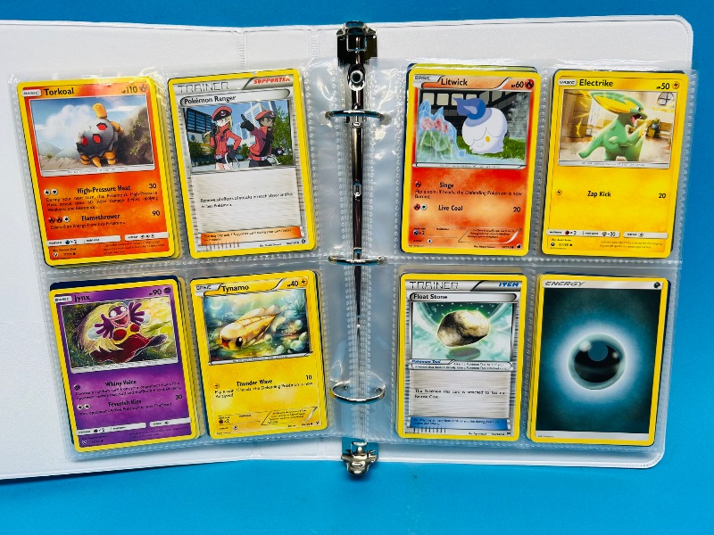 Photo 1 of 593236…final sale no returns/refunds -160 mixed Pokemon cards in binder