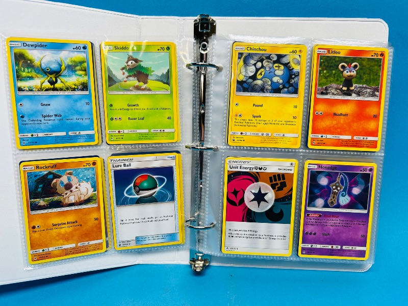 Photo 1 of 593236…final sale no returns/refunds -160 mixed Pokemon cards in binder