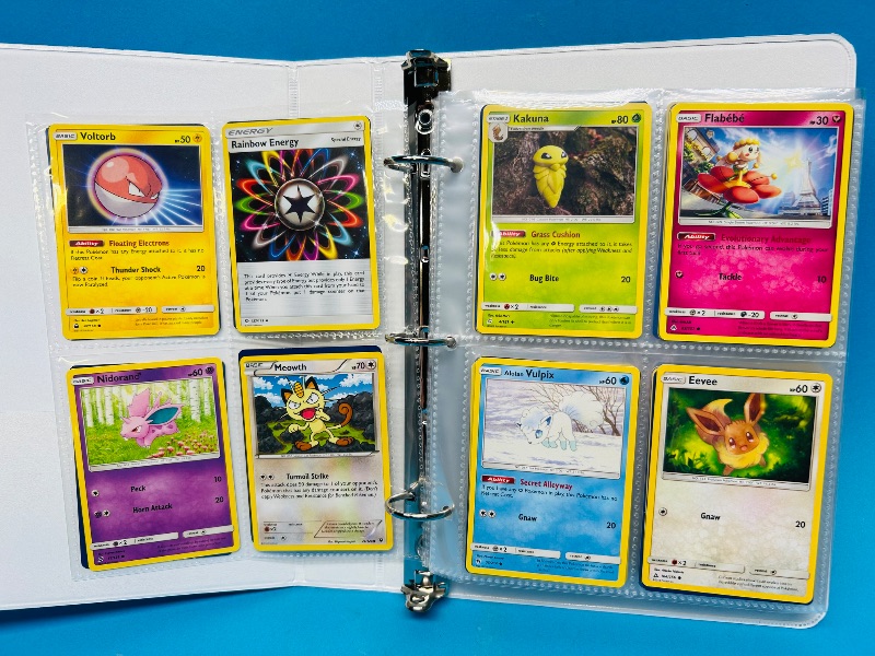 Photo 1 of 593236…final sale no returns/refunds -160 mixed Pokemon cards in binder