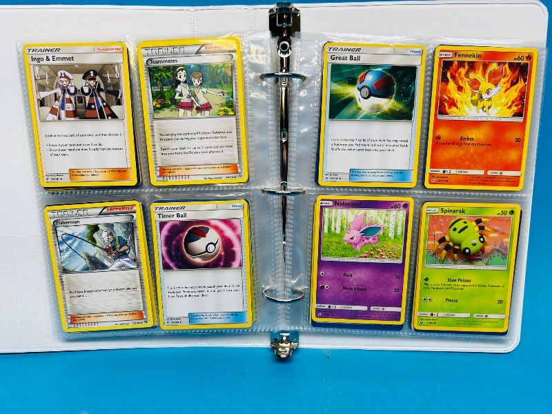 Photo 1 of 593236…final sale no returns/refunds -160 mixed Pokemon cards in binder