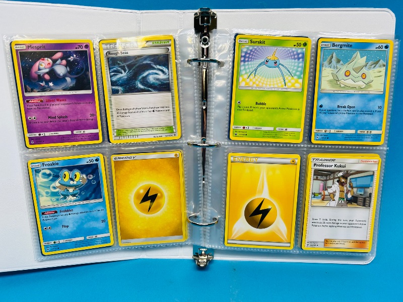 Photo 1 of 593236…final sale no returns/refunds -160 mixed Pokemon cards in binder