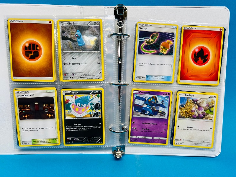 Photo 1 of 593236…final sale no returns/refunds -160 mixed Pokemon cards in binder