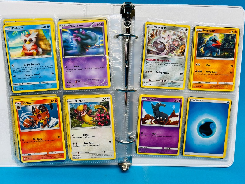 Photo 1 of 593236…final sale no returns/refunds -160 mixed Pokemon cards in binder