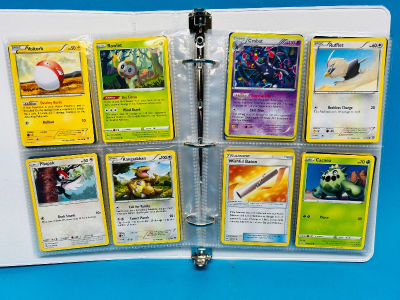 Photo 1 of 593236…final sale no returns/refunds -160 mixed Pokemon cards in binder