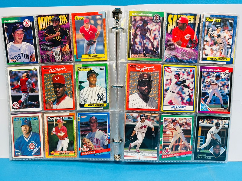 Photo 1 of 593237… final sale no returns/refunds -360 mixed baseball cards in binder