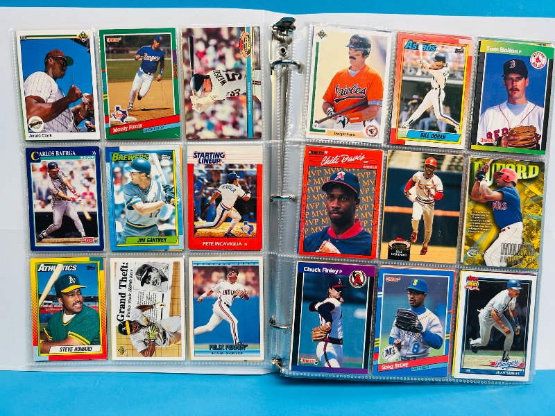 Photo 1 of 593237… final sale no returns/refunds -360 mixed baseball cards in binder