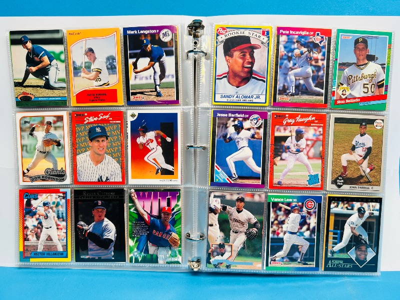 Photo 1 of 593237… final sale no returns/refunds -360 mixed baseball cards in binder