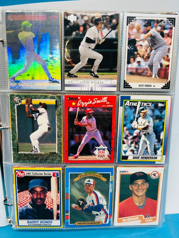 Photo 1 of 593237… final sale no returns/refunds -360 mixed baseball cards in binder