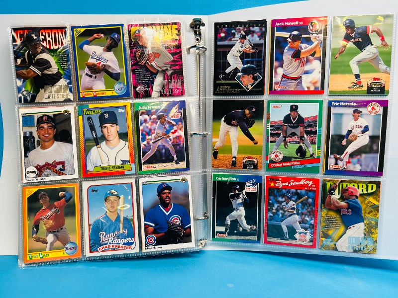 Photo 1 of 593237… final sale no returns/refunds -360 mixed baseball cards in binder