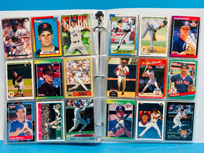 Photo 1 of 593237… final sale no returns/refunds -360 mixed baseball cards in binder