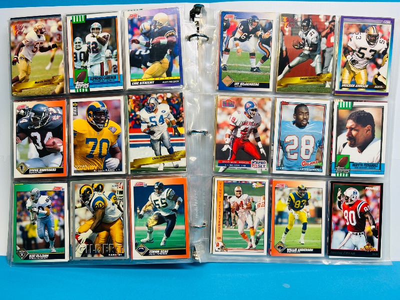 Photo 1 of 593238… final sale no returns/refunds -360 mixed football cards in binder