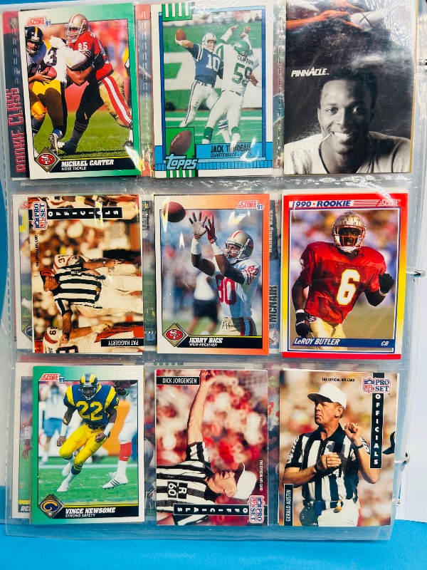 Photo 1 of 593238… final sale no returns/refunds -360 mixed football cards in binder