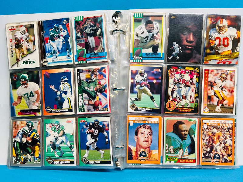 Photo 1 of 593238… final sale no returns/refunds -360 mixed football cards in binder