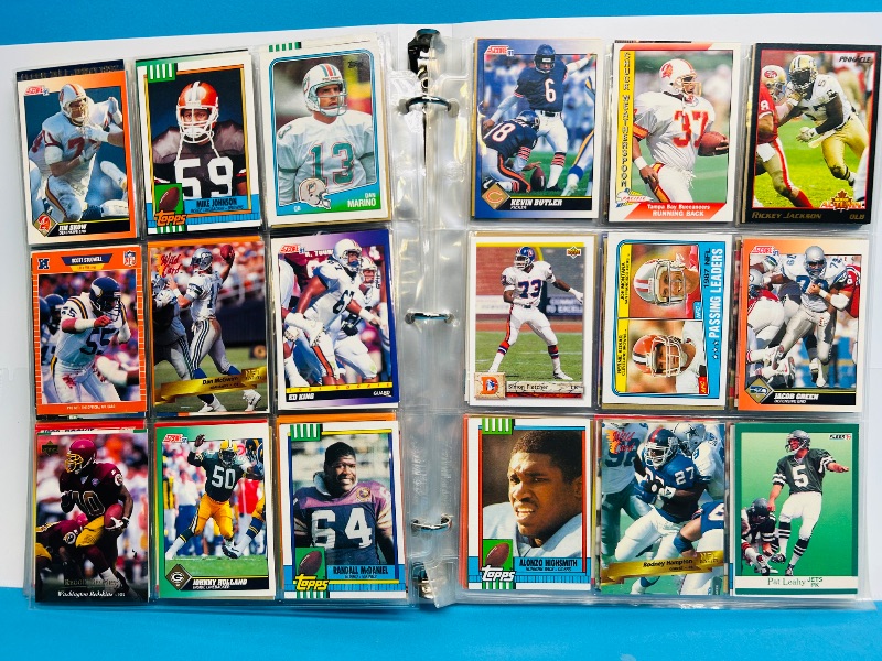 Photo 1 of 593238… final sale no returns/refunds -360 mixed football cards in binder
