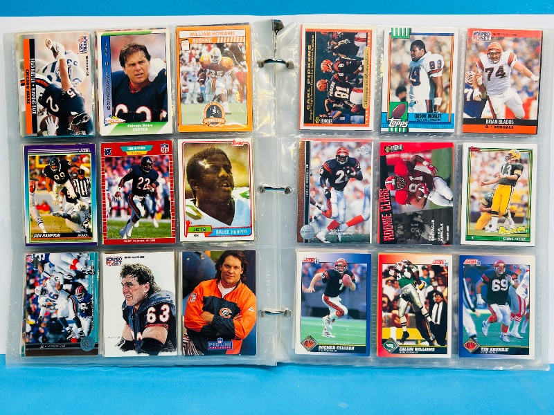 Photo 1 of 593239… final sale no returns/refunds -378 mixed football cards in binder