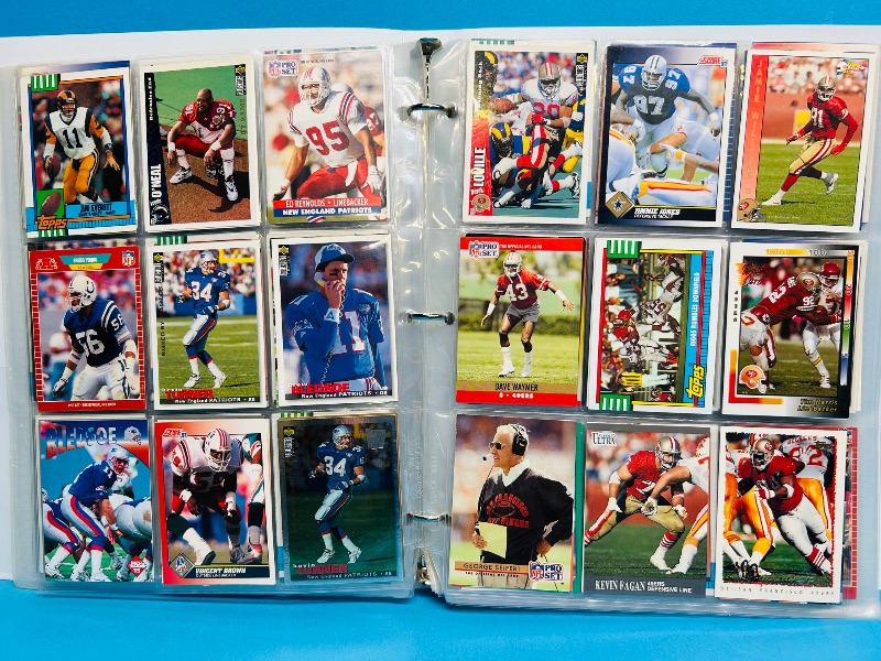 Photo 1 of 593239… final sale no returns/refunds -378 mixed football cards in binder